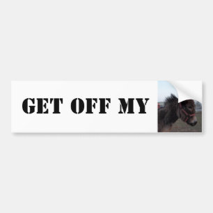 Ga van mijn Donkey af! Bumpersticker