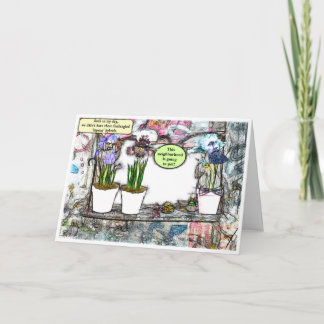 "Ga van mijn gazon af!" Grappig ouder worden verja Kaart