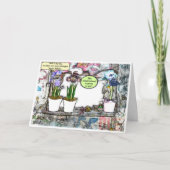 "Ga van mijn gazon af!" Grappig ouder worden verja Kaart (Voorkant)