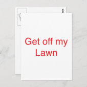 Ga van mijn grasbaan af briefkaart (Voorkant / Achterkant)