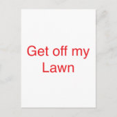 Ga van mijn grasbaan af briefkaart (Voorkant)