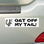 Ga van mijn staart af bumpersticker (Op auto)