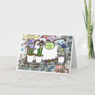 "Ga van mijn tuin af!" Funny Getting Ouder Birthda Kaart