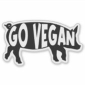 Ga Vegan, Activisme, Sticker (Voorkant)