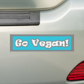 Ga Vegan! Bumpersticker (Op auto)