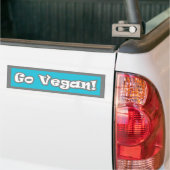 Ga Vegan! Bumpersticker (Op Truck)