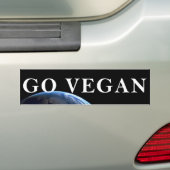 GA VEGAN BUMPERSTICKER (Op auto)