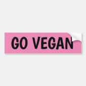 GA VEGAN-BUMPERSTICKERS BUMPERSTICKER (Voorkant)
