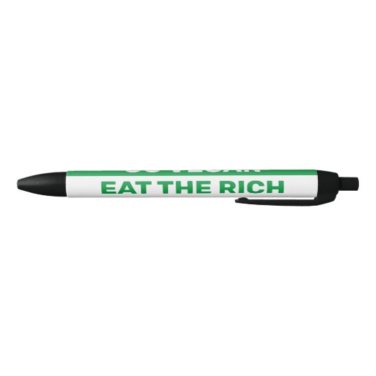 Ga Vegan Eat the Rich Zwarte Inkt Pen (Bodem)