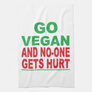 Ga Vegan en no-one krijgen Hurt, Vegan Theedoek