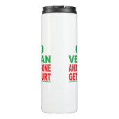 Ga Vegan en no-one krijgt Hurt Thermosbeker (Achterkant)