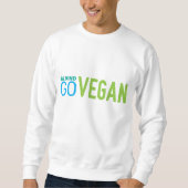 Ga vegan Mannen wit Trui (Voorkant)
