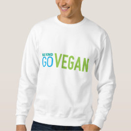 Ga vegan Mannen wit Trui