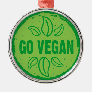 Ga Vegan Metalen Ornament