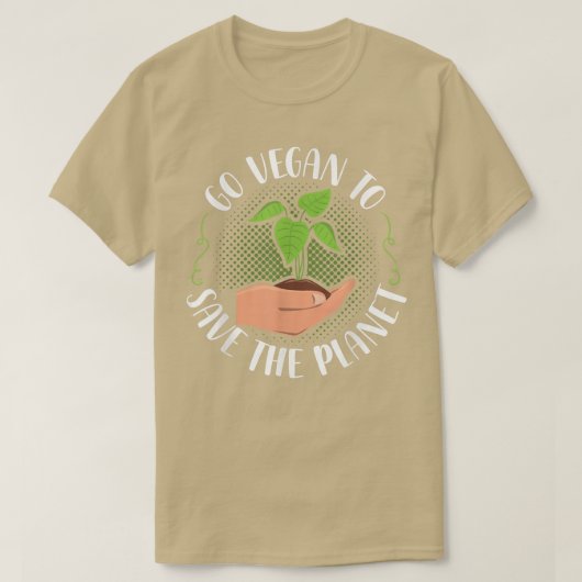 Ga Vegan om het plantaardig vegenvoeder te redden T-shirt (Design voorkant)
