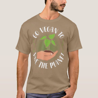 Ga Vegan om het plantaardig vegenvoeder te redden T-shirt