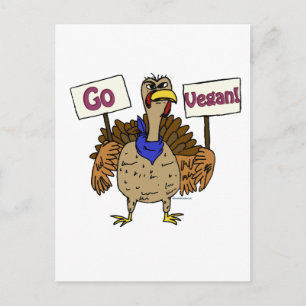 Ga Vegan - Over kalkoen gesproken Briefkaart