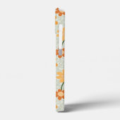 Ga vegan! retro muted 1970s bloemen Case-Mate iPhone case (Achterkant / Links)