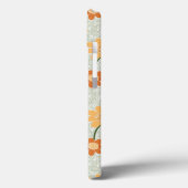Ga vegan! retro muted 1970s bloemen Case-Mate iPhone case (Achterkant / Links)
