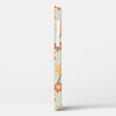 Ga vegan!  retro muted 1970s bloemen Case-Mate iPhone case (Achterkant / Links)