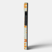 Ga vegan!  retro muted 1970s bloemen Case-Mate iPhone case (Achterkant / Links)