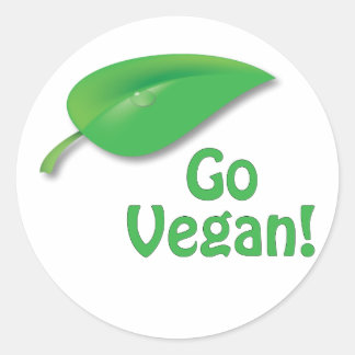 Ga Vegan! Ronde Sticker