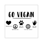 Ga Vegan Rubberstempel (Afrduk)