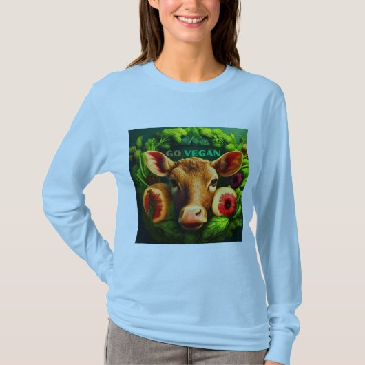 Ga Vegan Save Animals T-shirt (Voorkant)