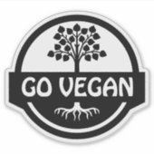 Ga Vegan, Sticker (Voorkant)