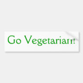 Ga Vegetarie! Bumpersticker (Voorkant)