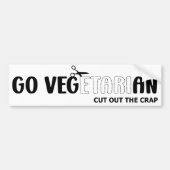 Ga Vegetarisch Bumpersticker (Voorkant)