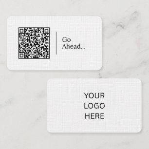 Ga verder... Aanpasbare QR-code en logo Visitekaartje