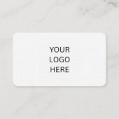 Ga verder... | Aanpasbare QR-code en logo Visitekaartje (Achterkant)