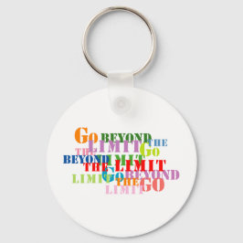 Ga verder dan de limiet sleutelhanger