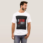 GA VERDER DAN GRENZEN. T-SHIRT MET OPDRUK (Voorkant volledig)