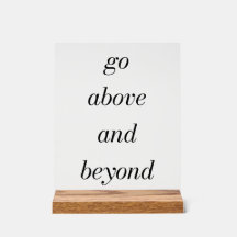 Ga verder dan het acrylteken