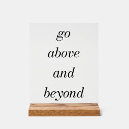 Ga verder dan het acrylteken acryl bord