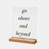 Ga verder dan het acrylteken acryl bord (Hoek)