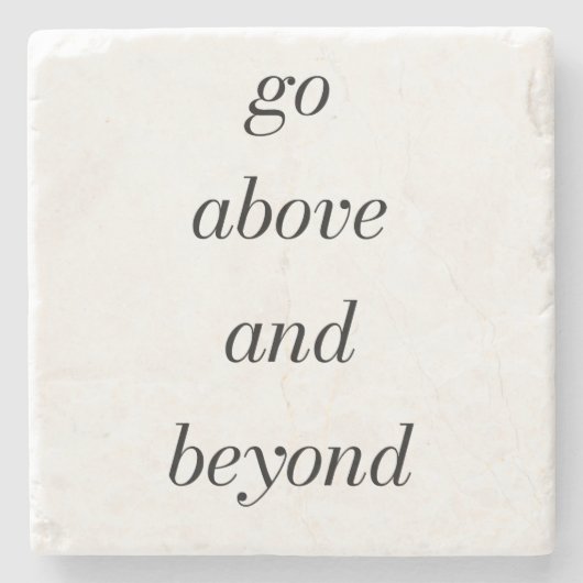 Ga verder dan marmeren stenen onderzetter (Voorkant)