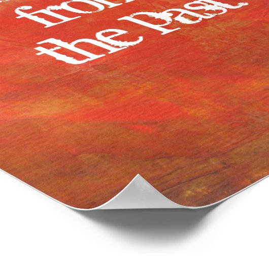 Ga verder met de oude typografie poster (Hoek)