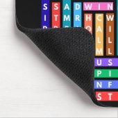 Ga verder met Motivatie Word Search Quest Circle Muismat (Hoek)