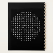 Ga verder met Motivatie Word Search Quest Circle Planner (Achterkant)