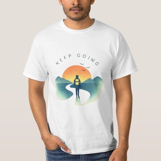 Ga verder met  Road Journey T-shirt (Voorkant)