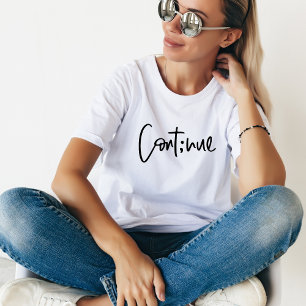 Ga verder, Motiverend en Inspirerend Geestelijke W T-shirt