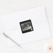 Ga verder zonder mij vierkante sticker (Envelop)
