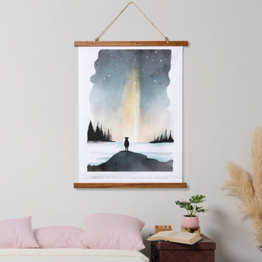 Ga verkennen hangend wandkleed (Slaapkamer)