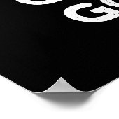 Ga vijgen of ga naar huis Positieve Fruit Pun Dark Poster (Hoek)