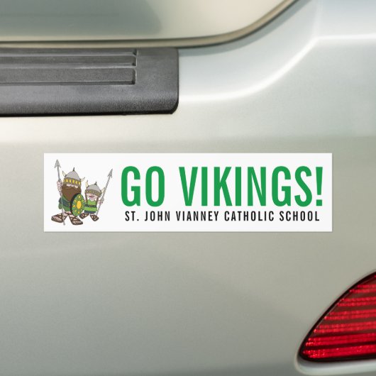 GA VIKINGS. Bumpersticker (Op auto)