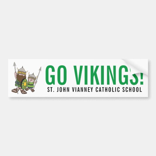 GA VIKINGS. Bumpersticker (Voorkant)