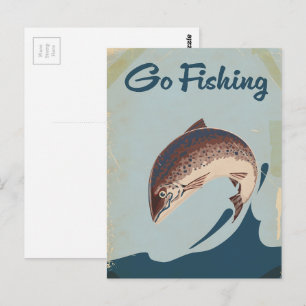 Ga vissen briefkaart